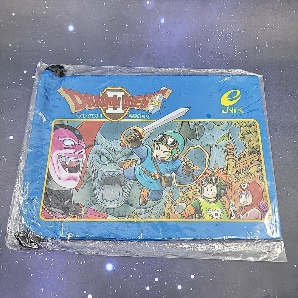 Dragon Quest II 2 Drawstring Bag 25th Anniversary Famicom Box Art Kuji US SELLER